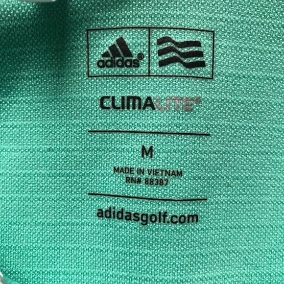 Adidas | Mens Textured ClimaLite Golf Polo sz M - Picture 3 of 6